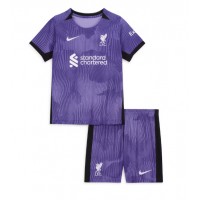 Camiseta Liverpool Tercera Equipación para niños 2023-24 manga corta (+ pantalones cortos)